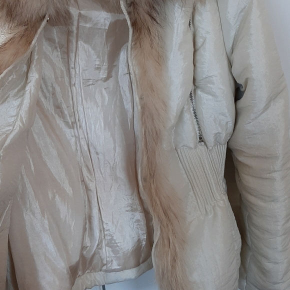 Milan, Italy Down & Fox Embroidered Puffer Jacket - Picture 5 of 11